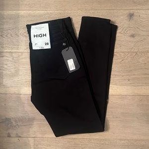 NWT Rag and Bone Nina Skinny Jeans- Black Size 28